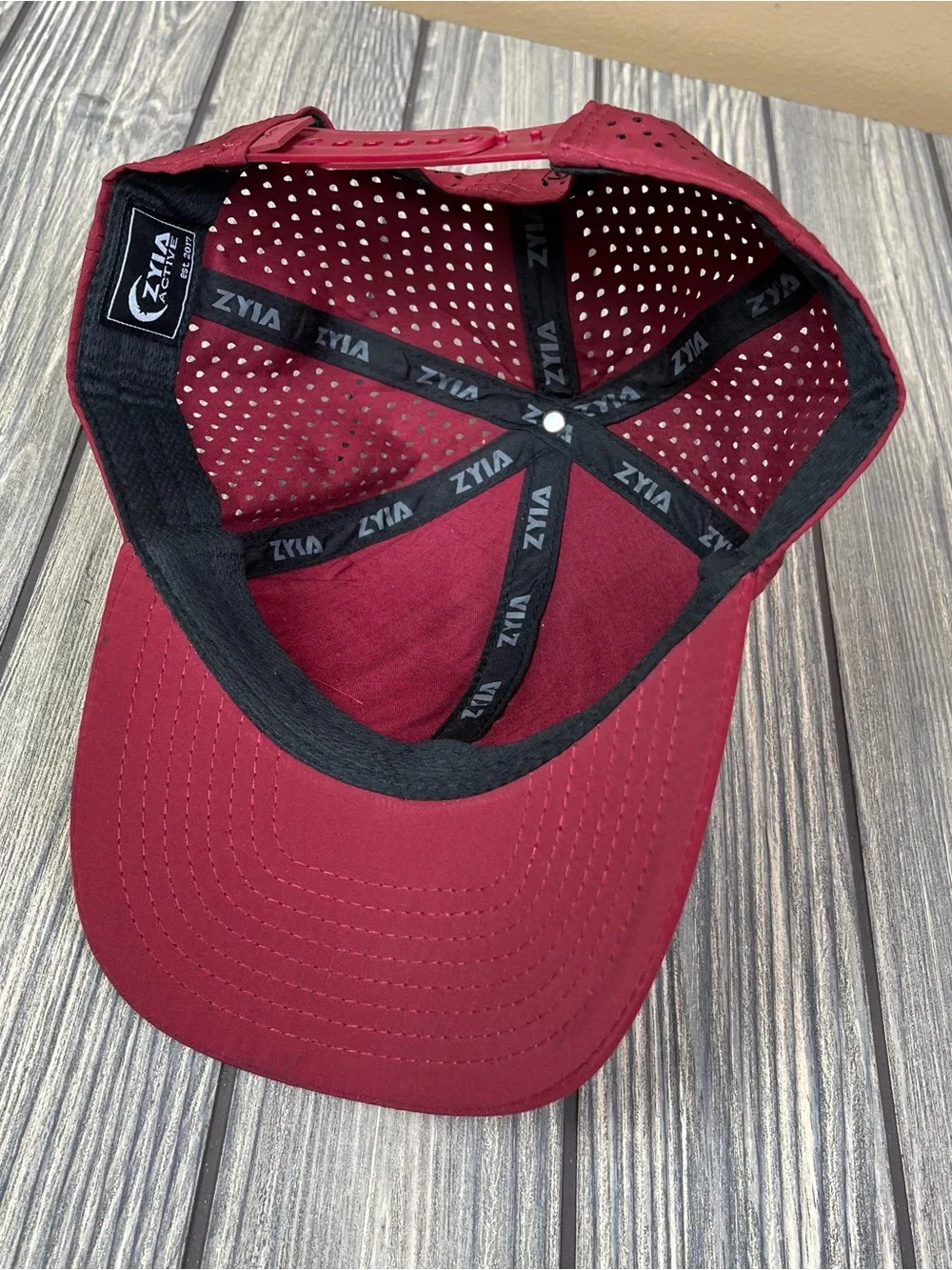 ZYIA Active Red Logo Hat